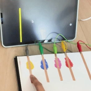 Here I am doing the same thing as the previous one but trying it out with my rectangle code instead of circle.       